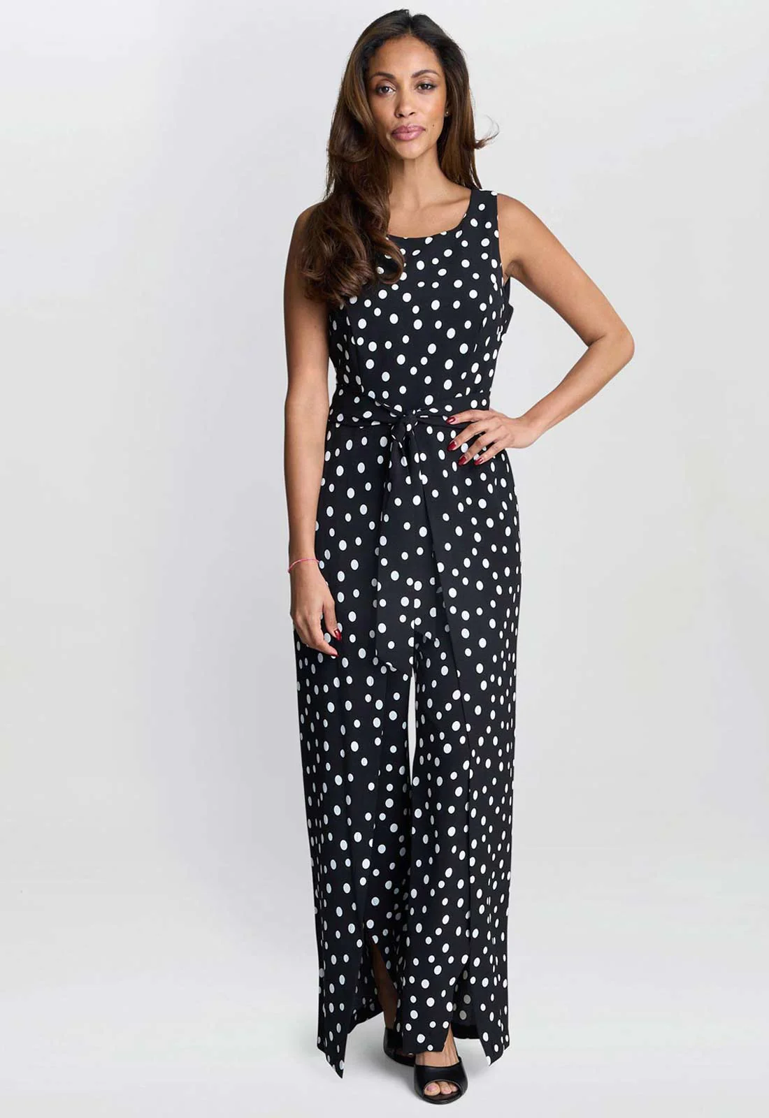 Gina Bacconi Black Jolie Spot Jumpsuit - Image 2