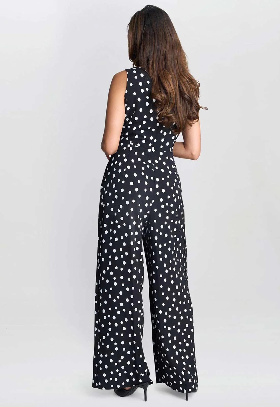 Gina Bacconi Black Jolie Spot Jumpsuit - Image 4