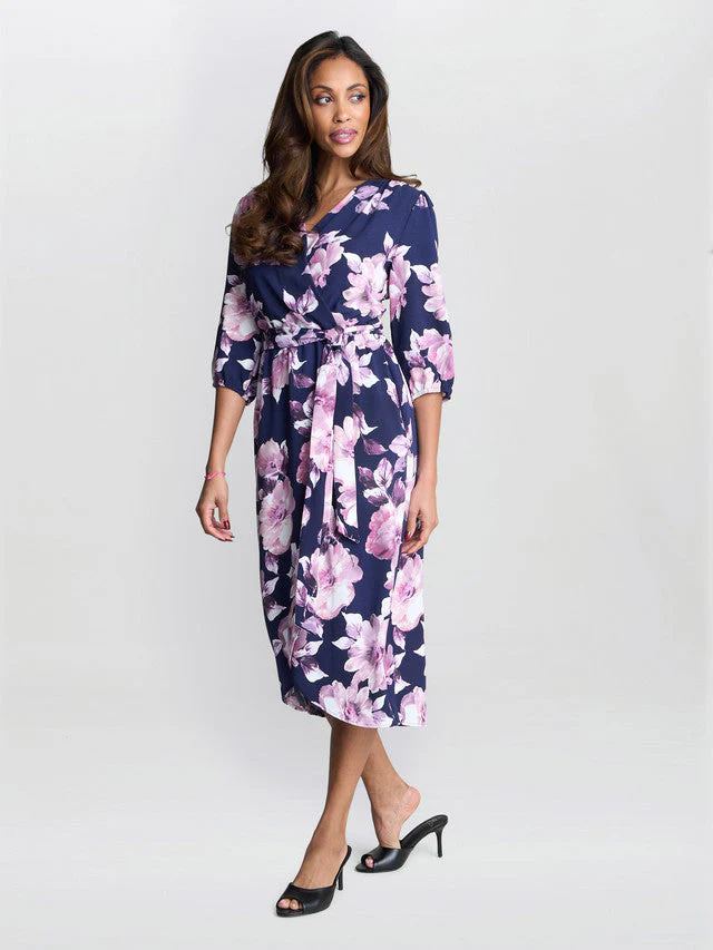Gina Bacconi Keeley Floral Print Dress - Image 3