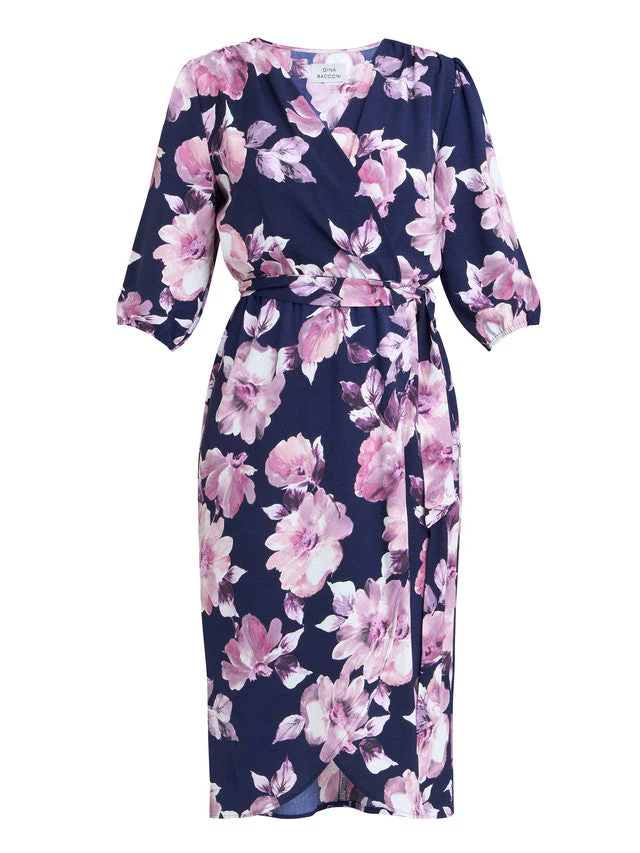 Gina Bacconi Keeley Floral Print Dress - Image 5