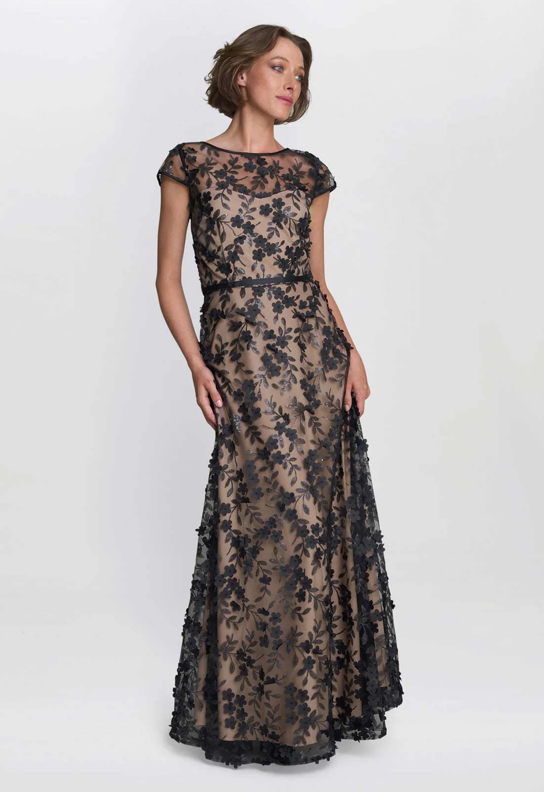 Gina Bacconi Keira 3D Flower Maxi Dress - Image 6