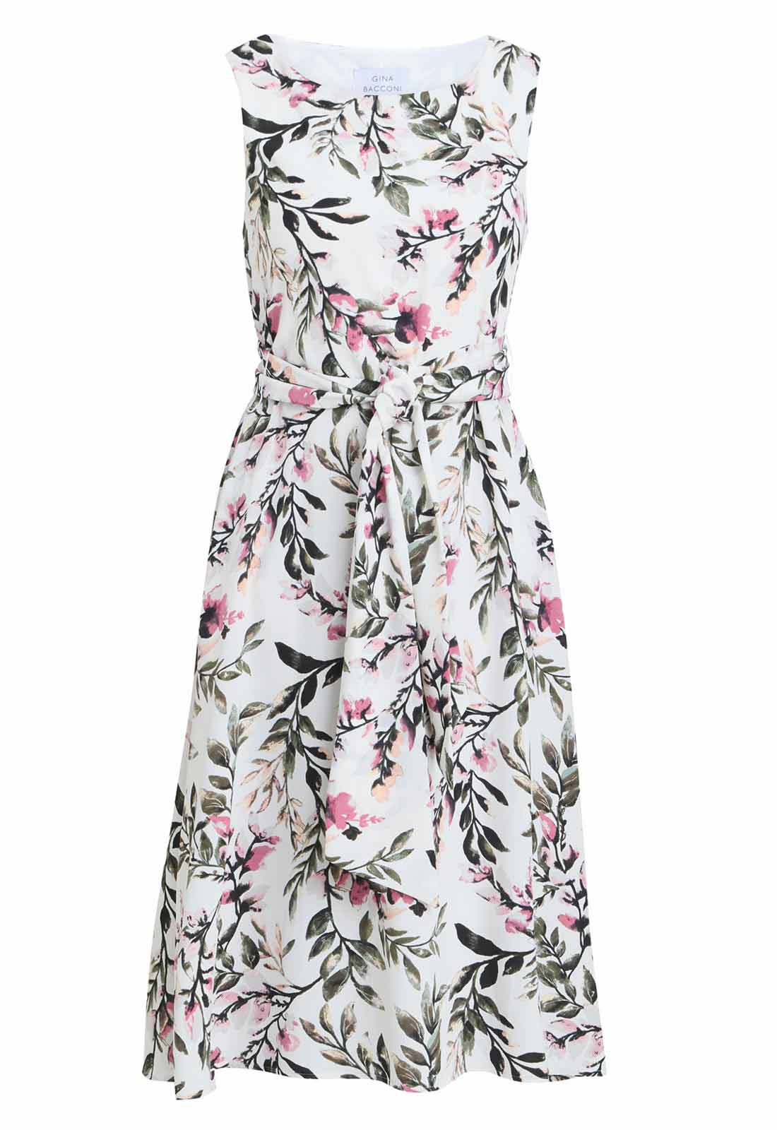 Gina Bacconi Kelly Floral Printed Dress in Multi - Image 5