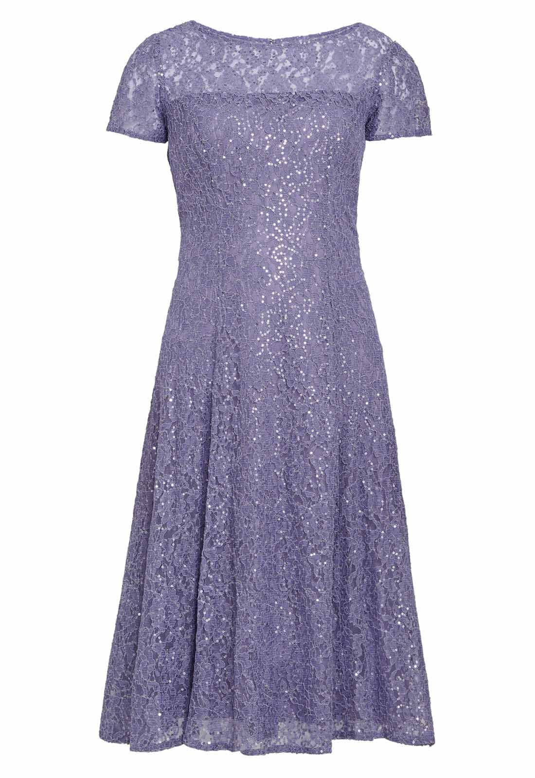Gina Bacconi Lilac Genny Cocktail Dress - Image 3
