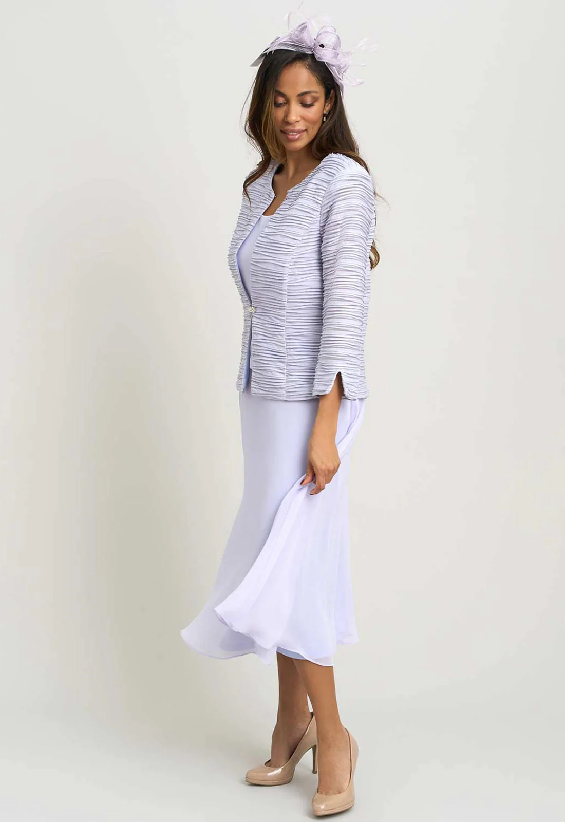 Gina Bacconi LILAC Page Fancy Jacket & Chiffon Dress