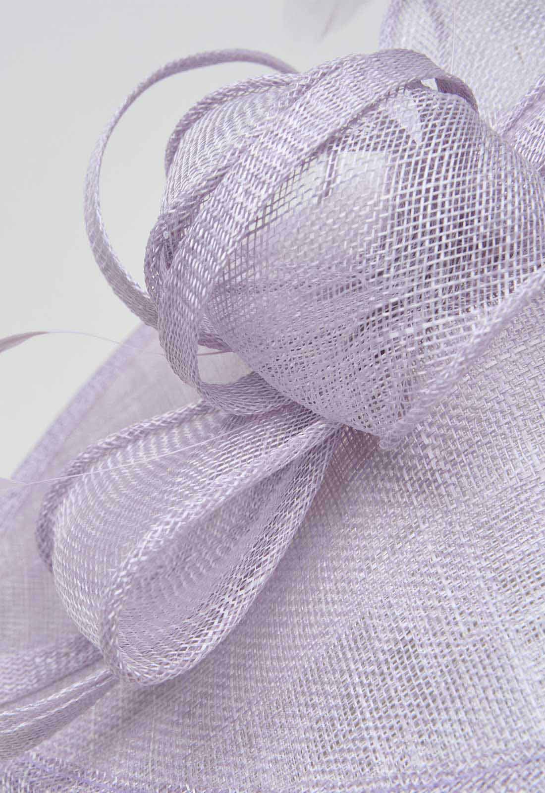 Gina Bacconi Lilac Small Oval Fascinator - Image 2