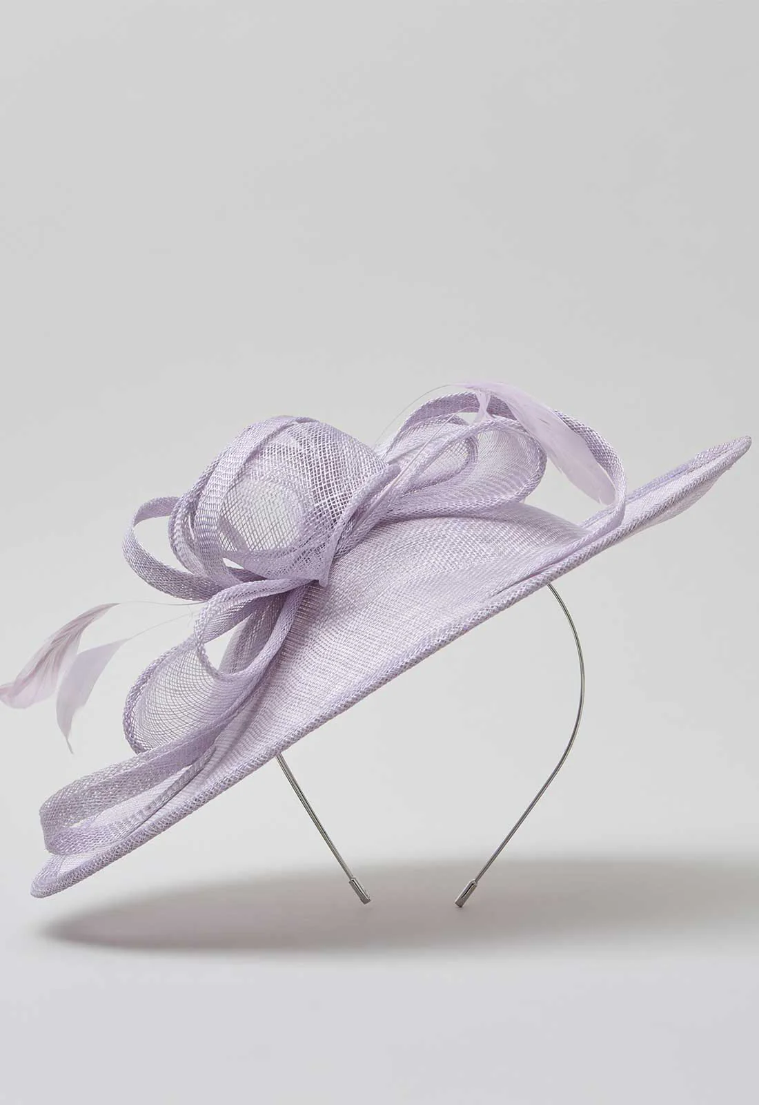 Gina Bacconi Lilac Small Oval Fascinator - Image 3