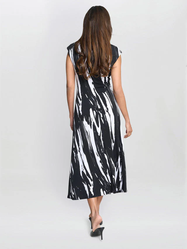 Gina Bacconi Lucia Abstract Print Dress - Image 2