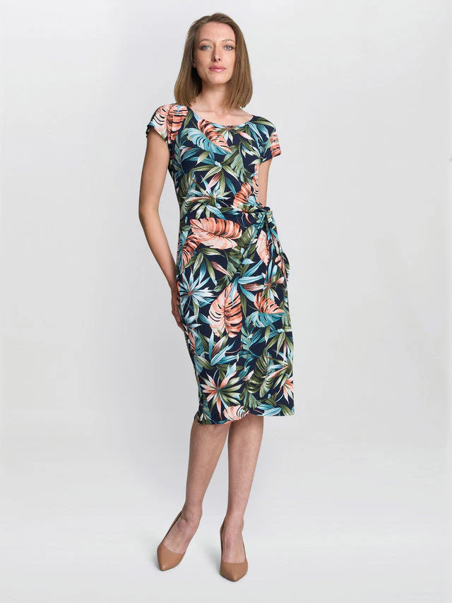 Gina Bacconi Marley Floral Print Dress - Image 3