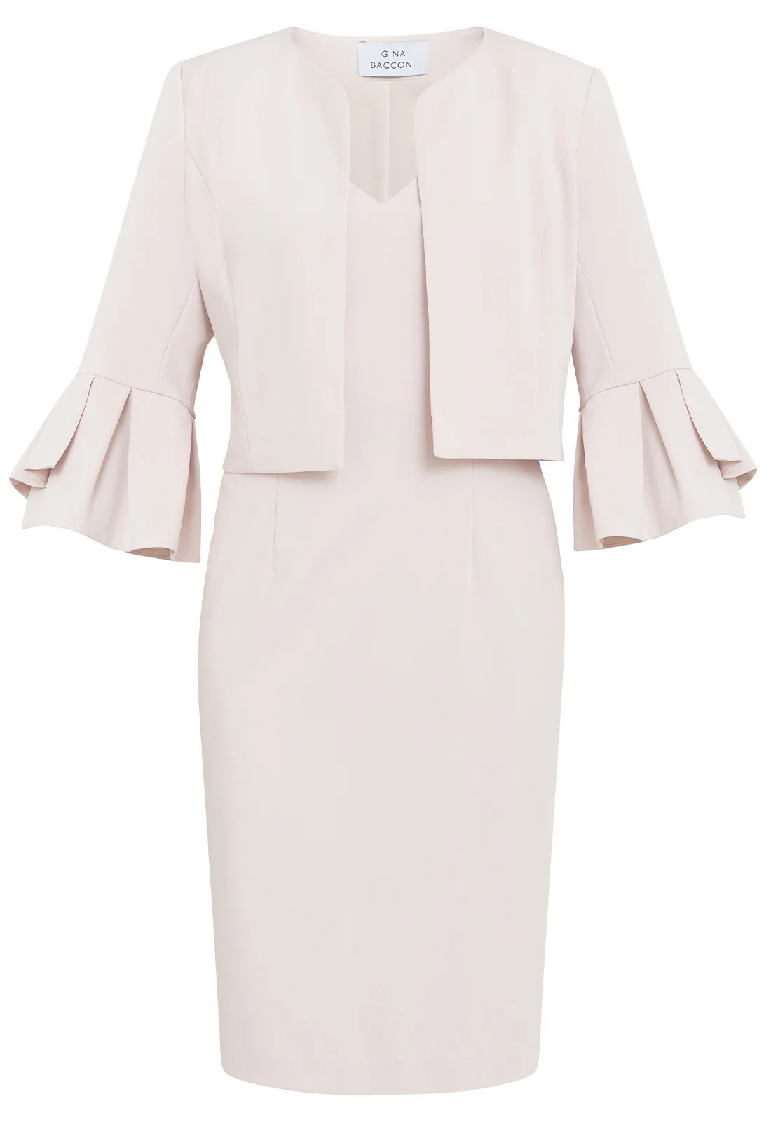 Gina Bacconi Rose Melissa Crepe Dress And Jacket - Image 3