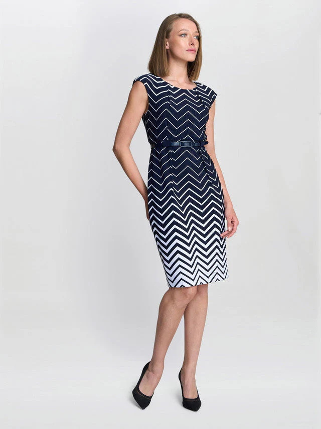 Gina Bacconi Minnie Abstract Print Dress - Image 3