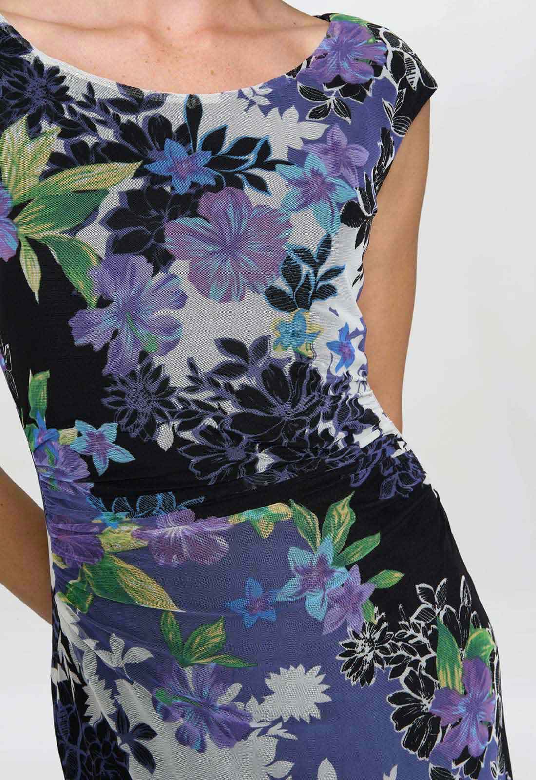 Gina Bacconi MULTI Jasmine Floral Print Midi Dress - Image 7