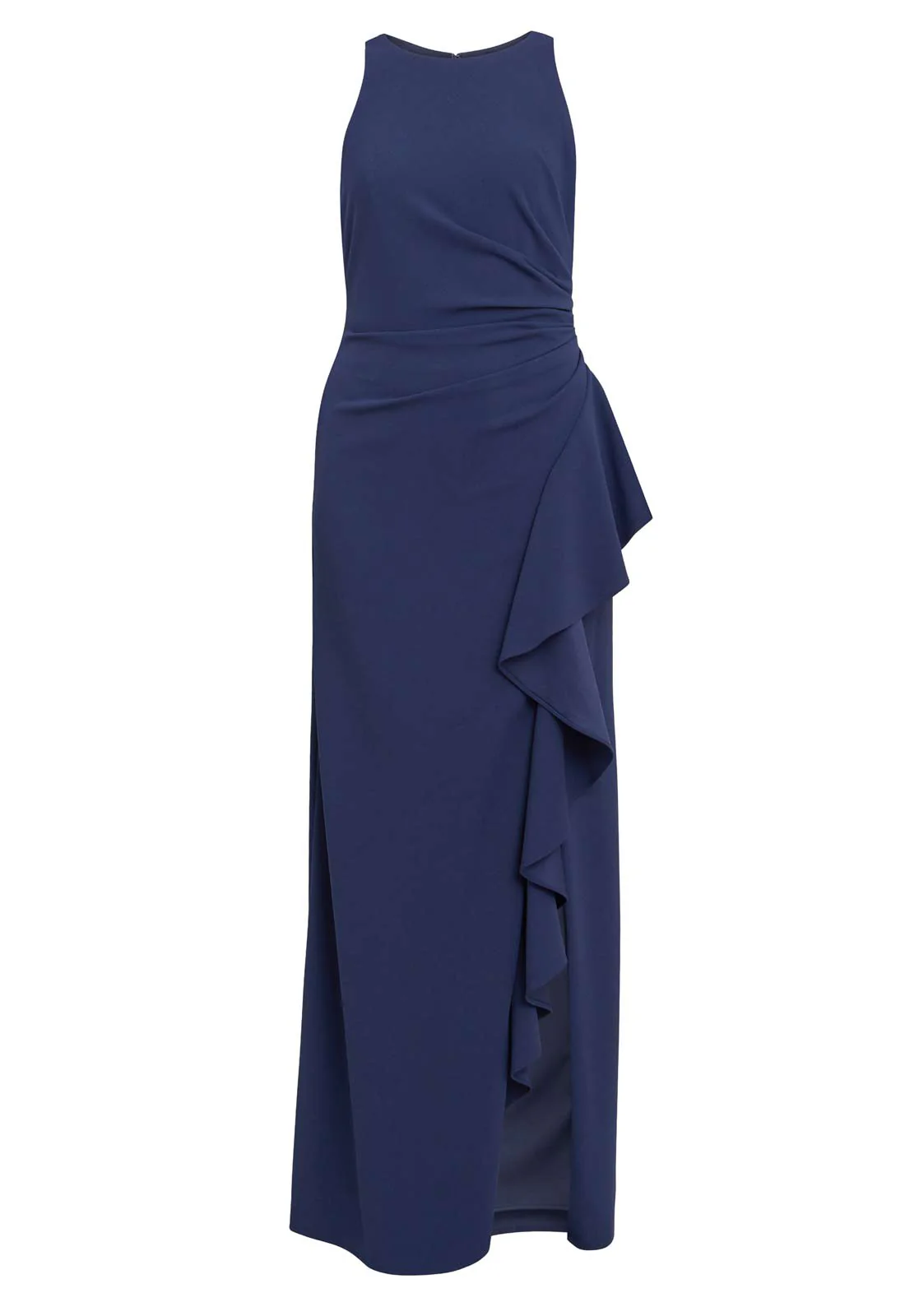 Gina Bacconi Navy Chelsea Maxi Ruffle Dress - Image 6