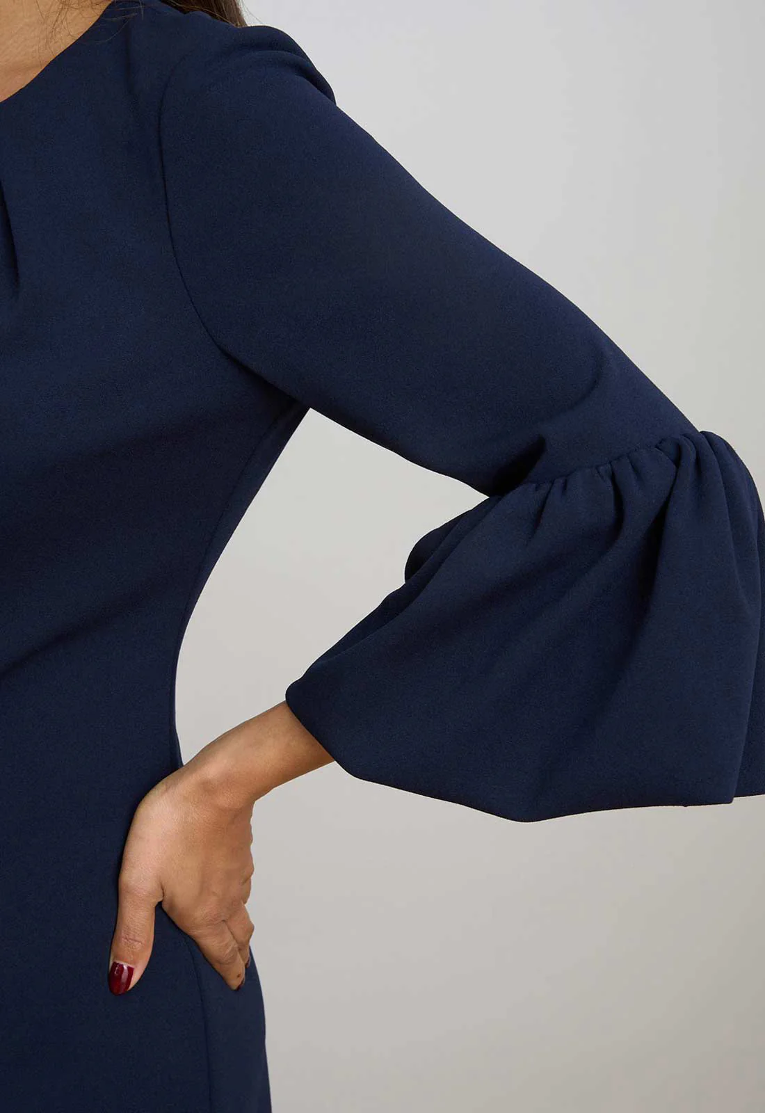 Gina Bacconi NAVY Ivana Navy Shift Dress - Image 4