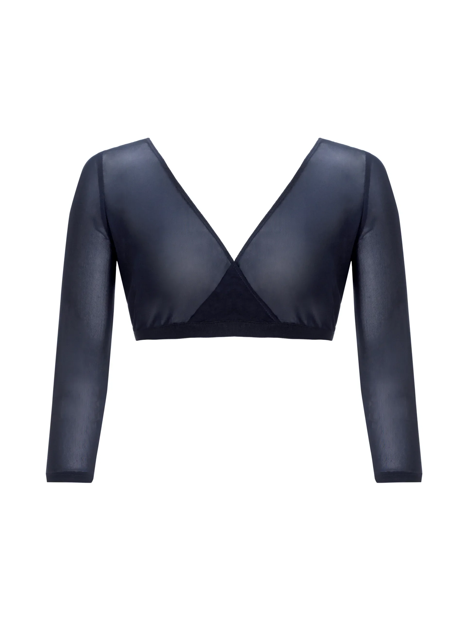 Gina Bacconi Navy Mesh Sleeve Under Top - Image 7