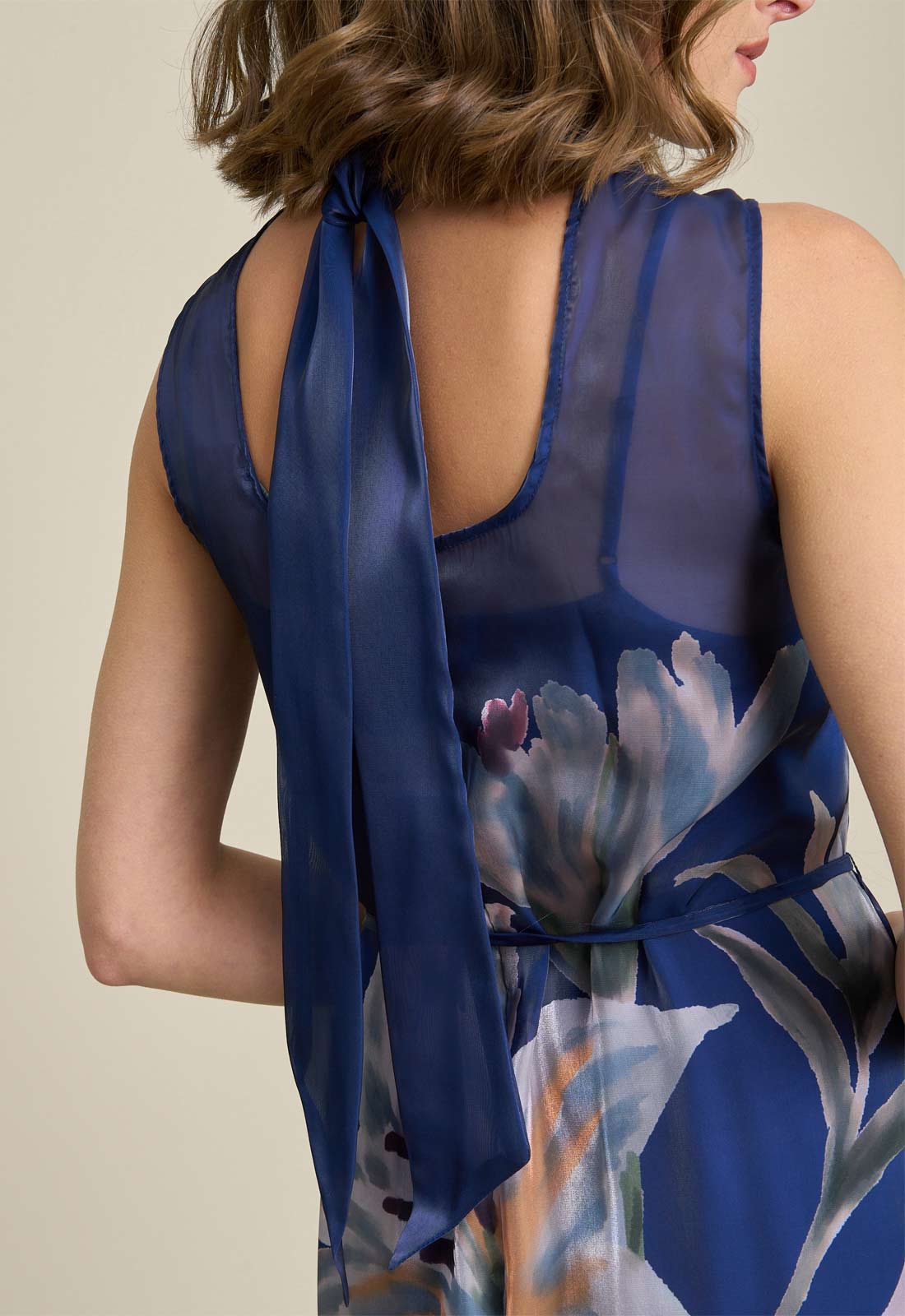 Gina Bacconi NAVY / MULTI Rileigh Floral Maxi Dress - Image 6