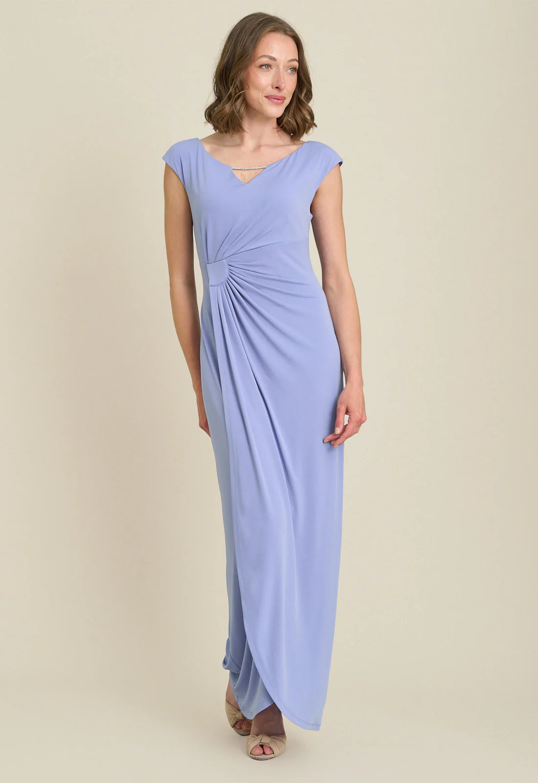 Gina Bacconi PERRI Bailee Jersey Diamante Trim Maxi Dress - Image 6