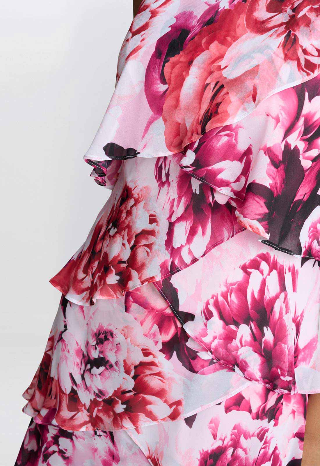 Gina Bacconi Pink Mila Floral Tier Dress - Image 6