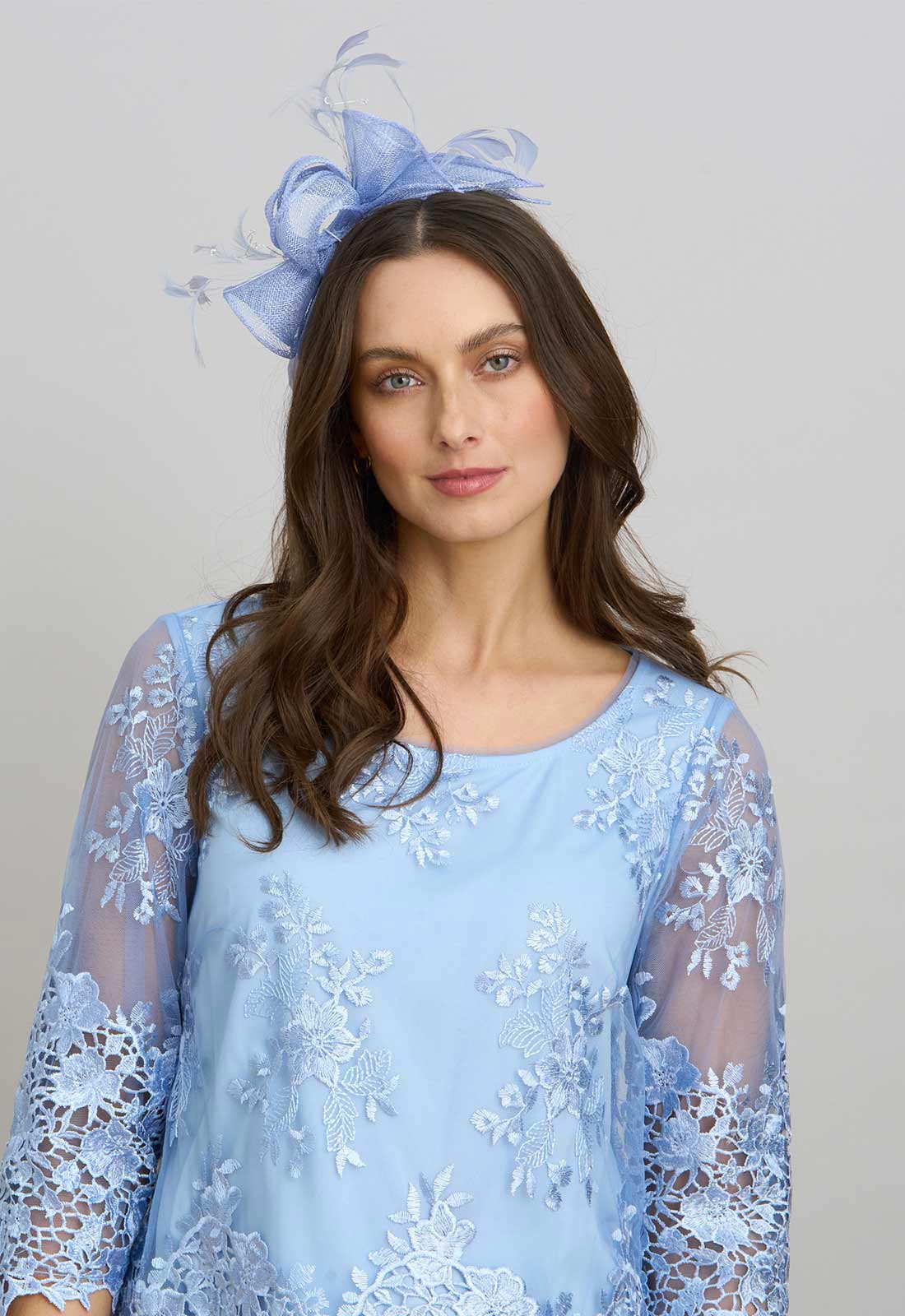 Gina Bacconi Powder Blue Crystal Headband - Image 3