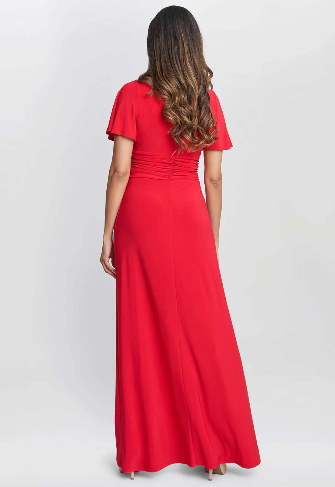 Gina Bacconi Red Elena Jersey Maxi Dress - Image 3