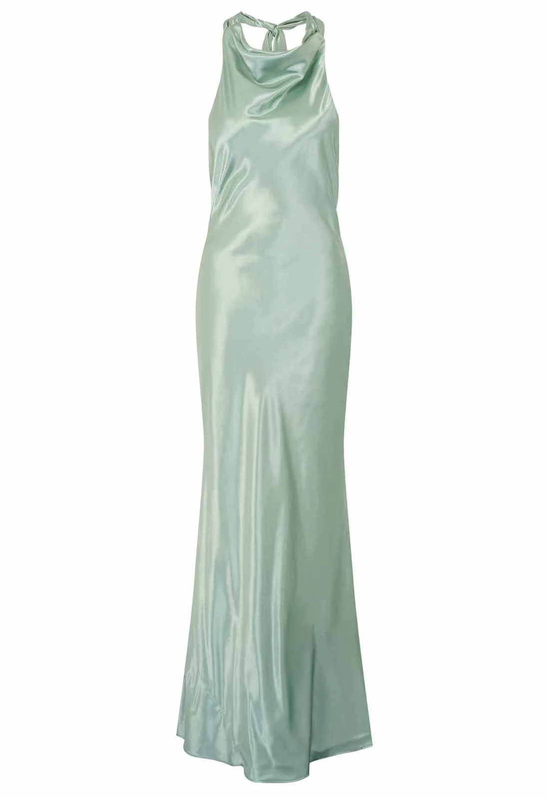 Gina Bacconi SAGE Chassidy Satin Halter Neck Maxi Dress - Image 4
