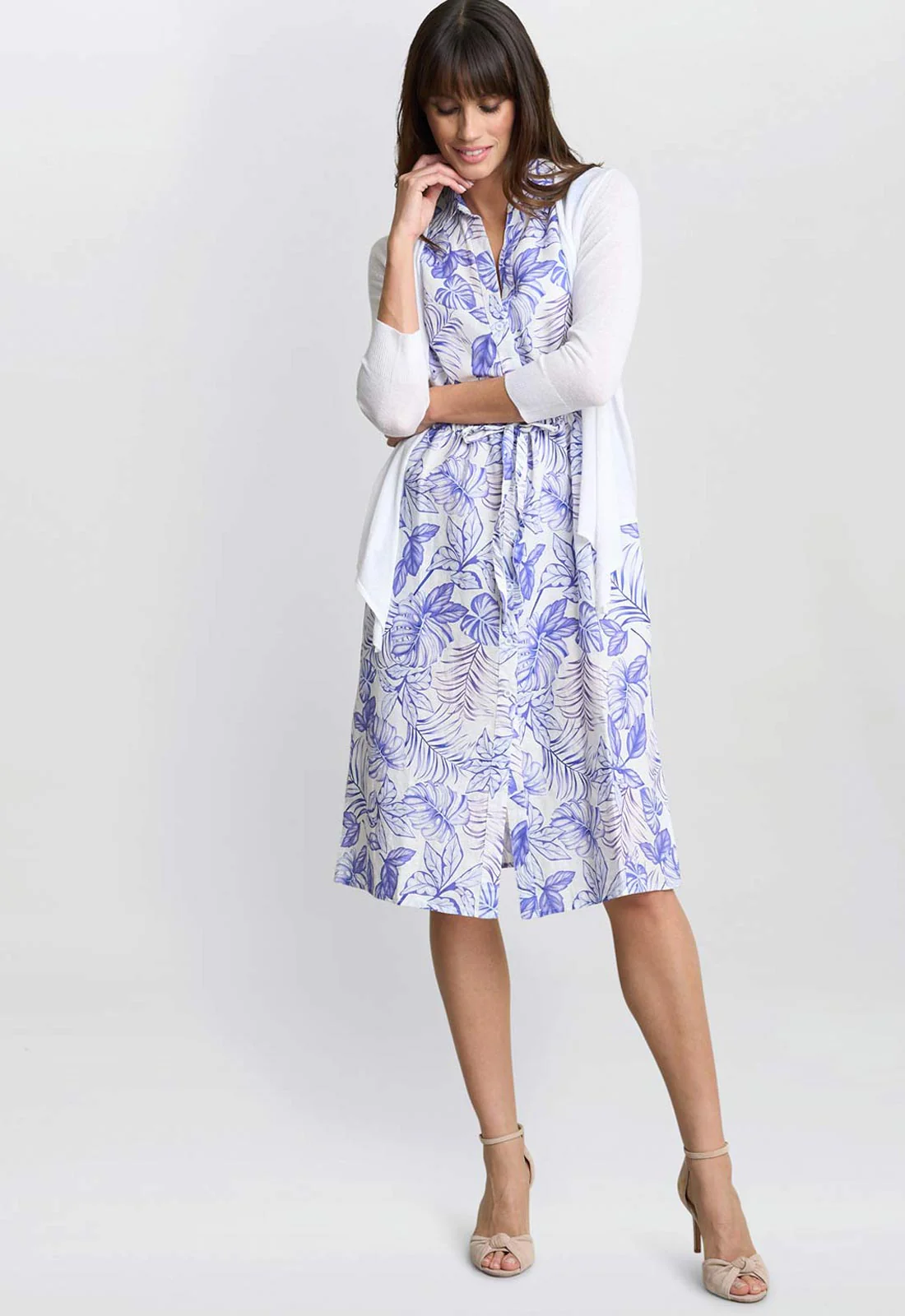 Gina Bacconi White Maya Wrap Top - Image 4