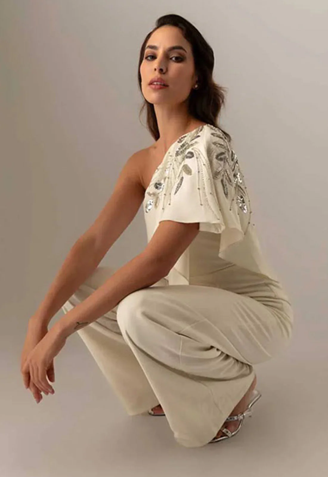 Raishma Couture White Gwen White Jumpsuit