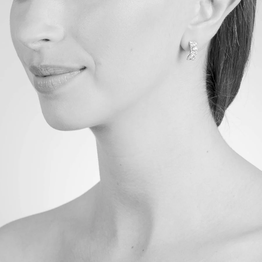 Cachet London Halia 10mm Silver Earrings - Image 2
