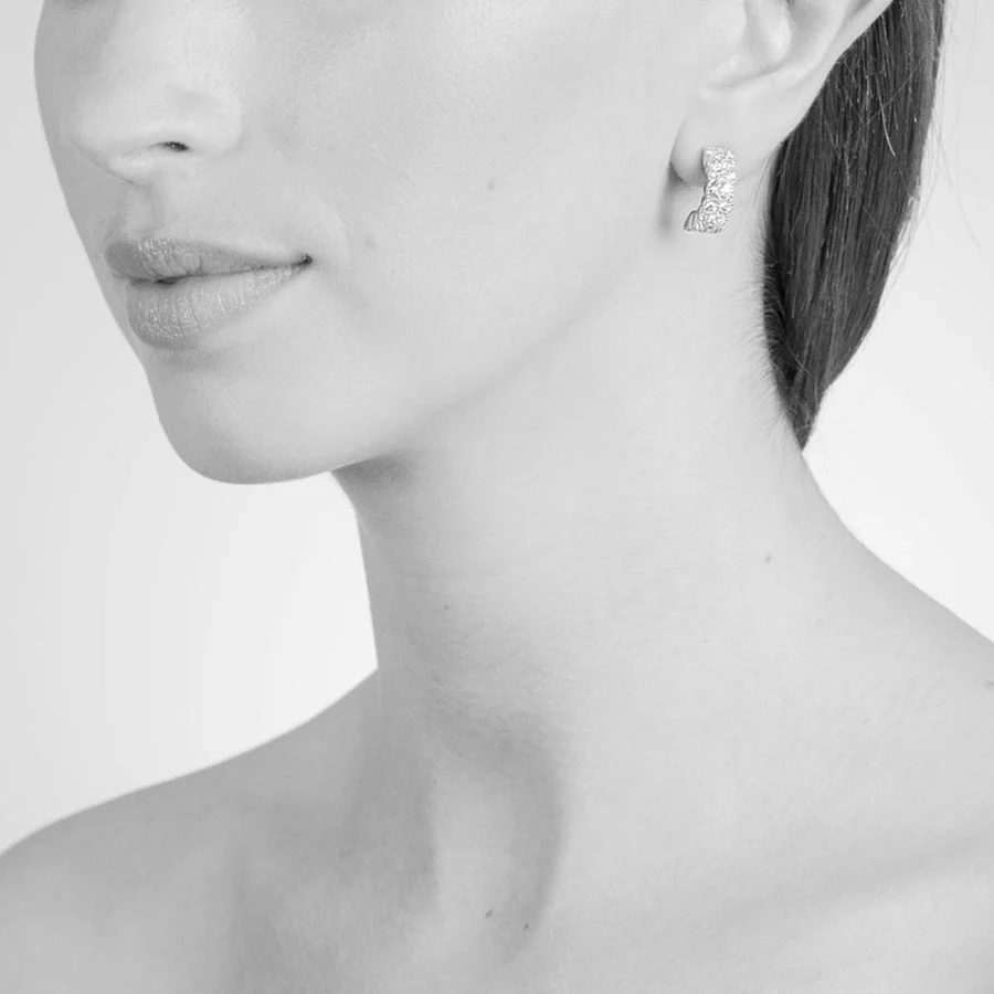 Cachet London Halia 15mm Silver Earrings - Image 2