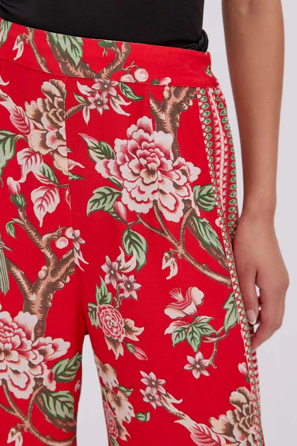 Raishma Studio Red Hallie Trousers - Image 3