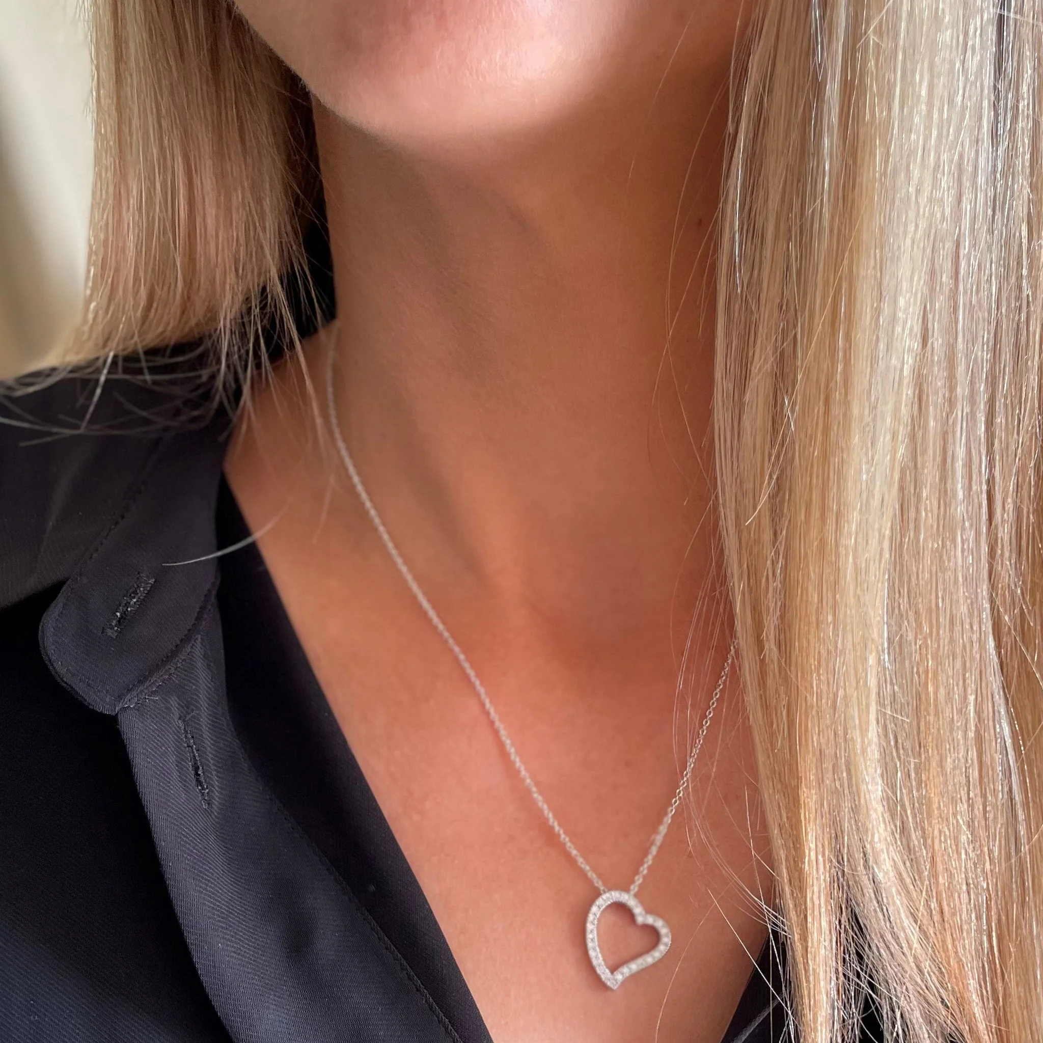 Cachet London Hebe Silver Heart Pendant - Image 13