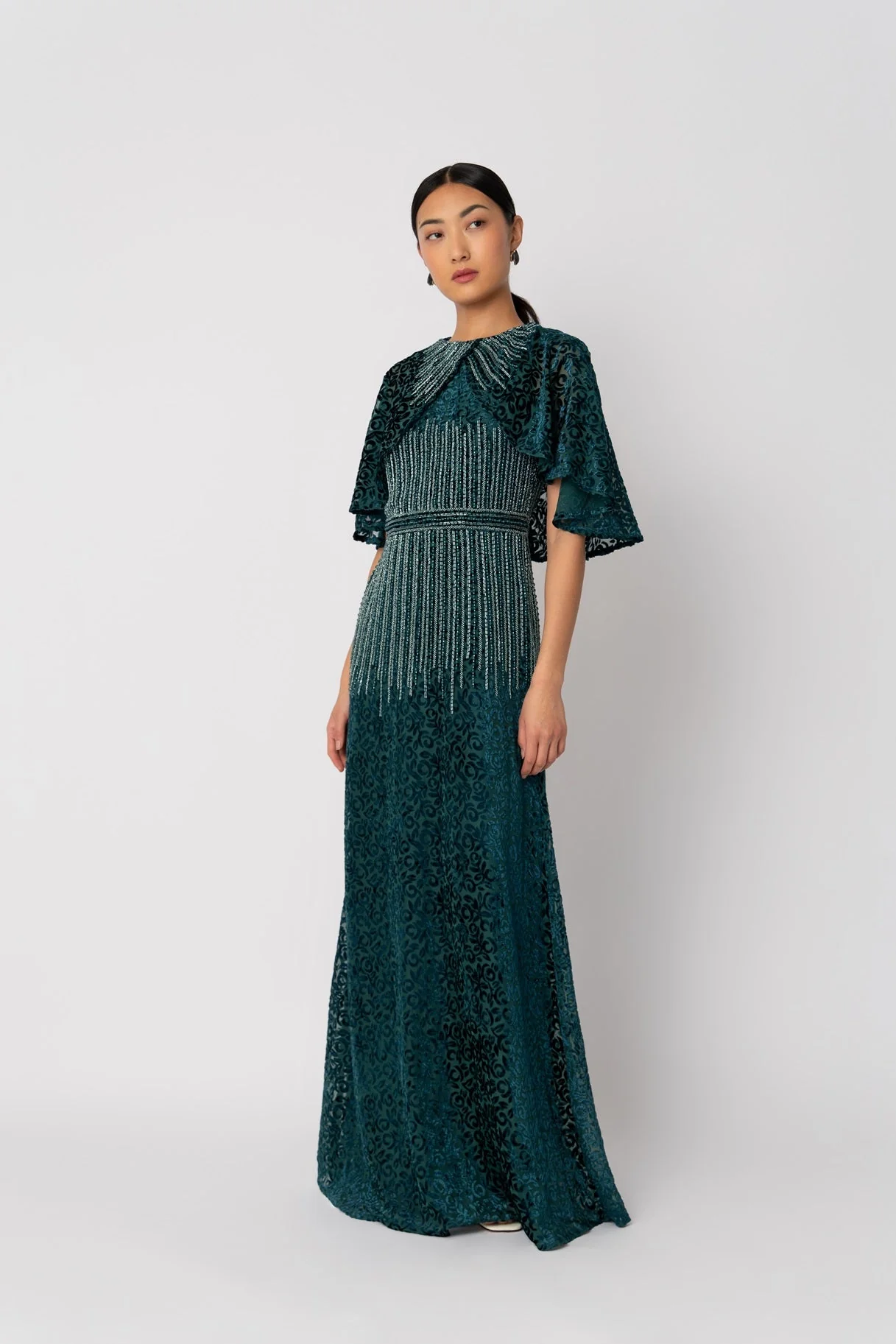 Raishma Couture Green Holly Gown