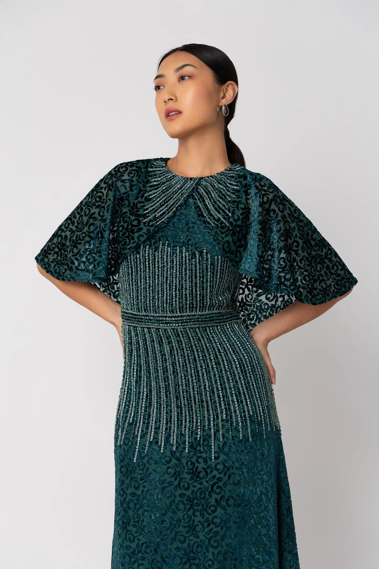 Raishma Couture Green Holly Gown - Image 2