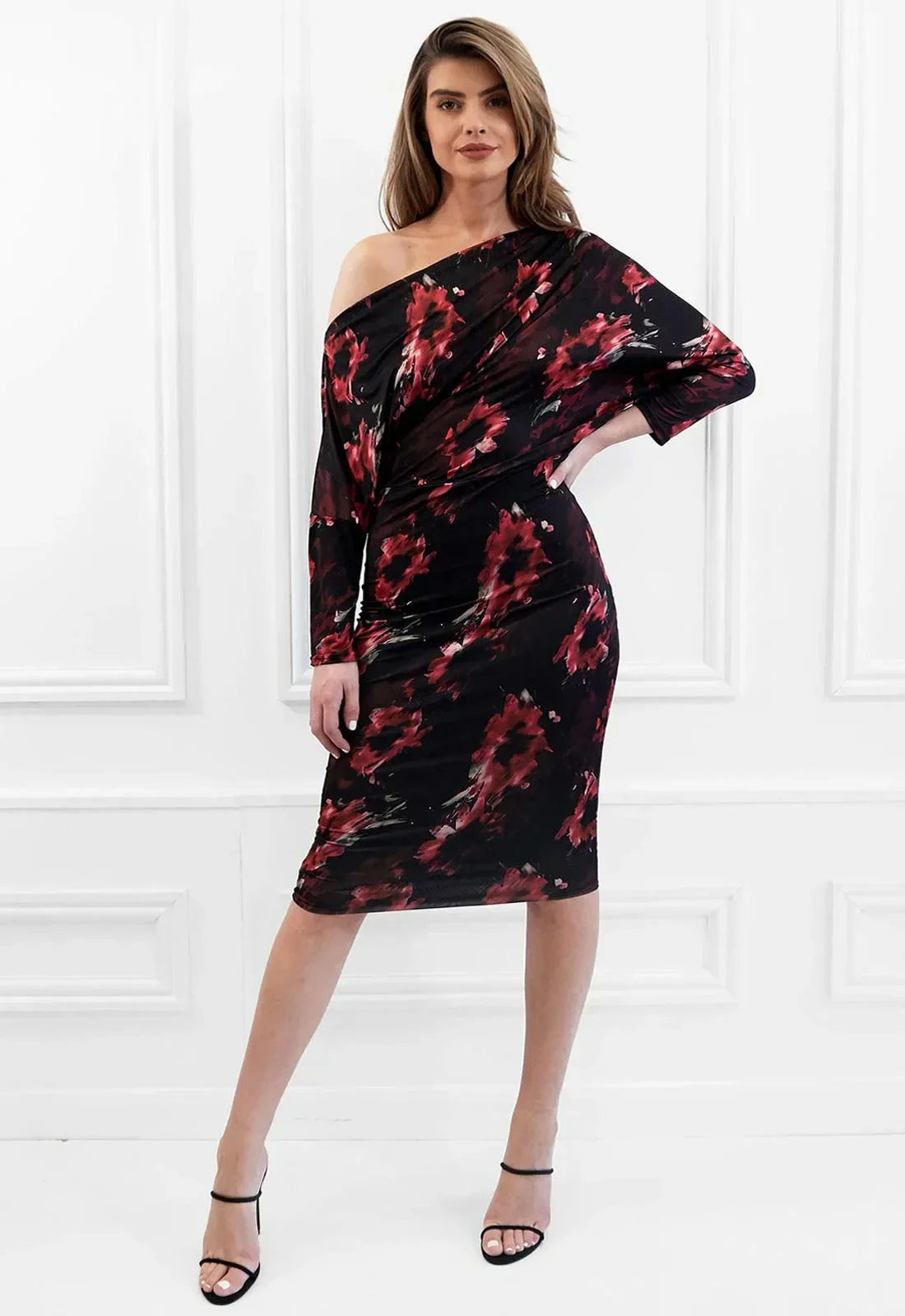 Honor Gold Aubrey Floral Cocktail Dress - Image 2