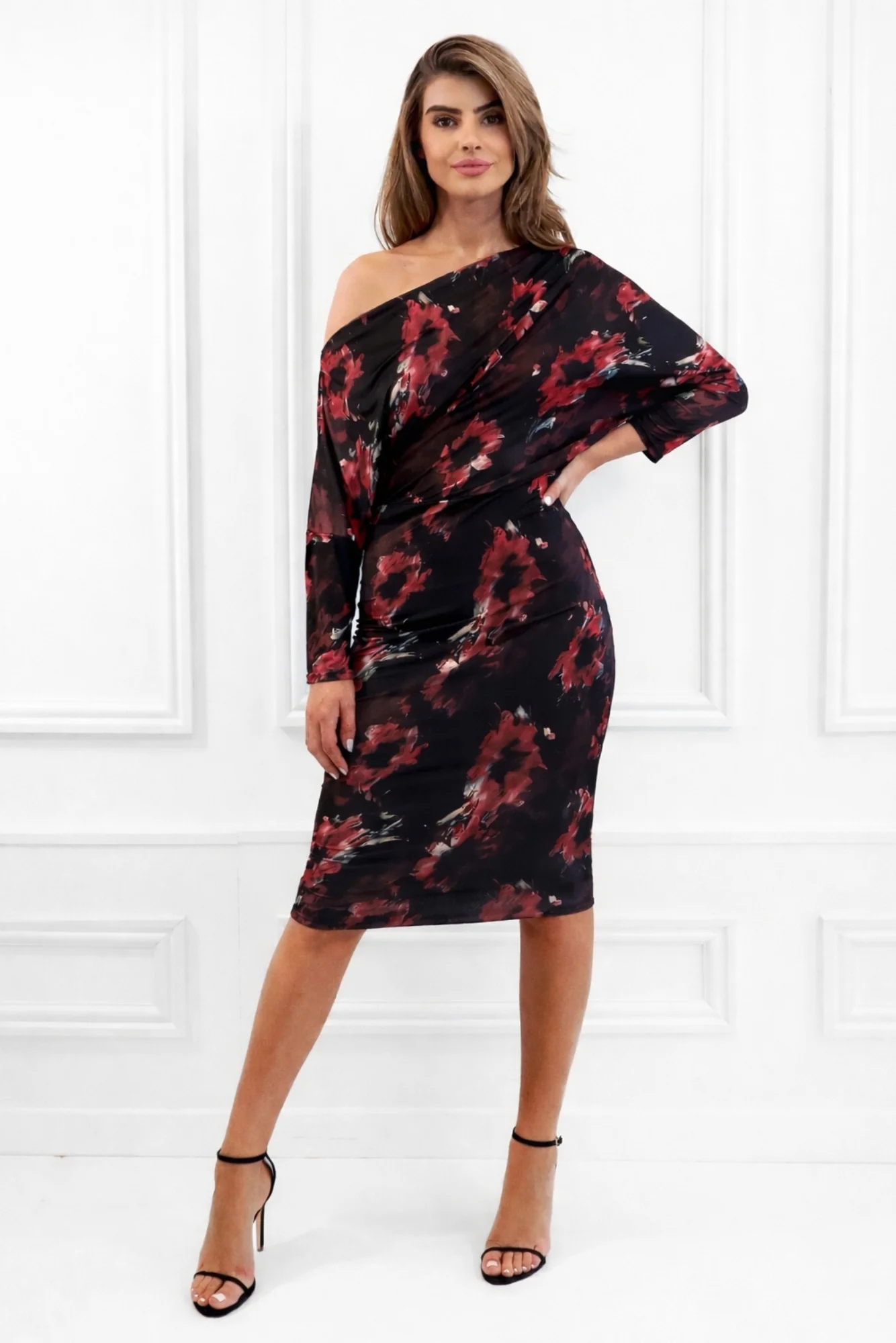 Honor Gold Aubrey Floral Cocktail Dress - Image 4