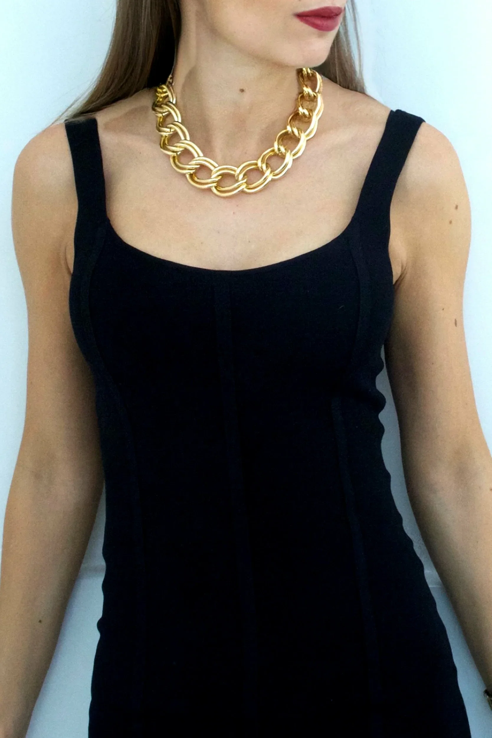 Honor Gold Blake Double Chain Gold Tone Necklace - Image 3