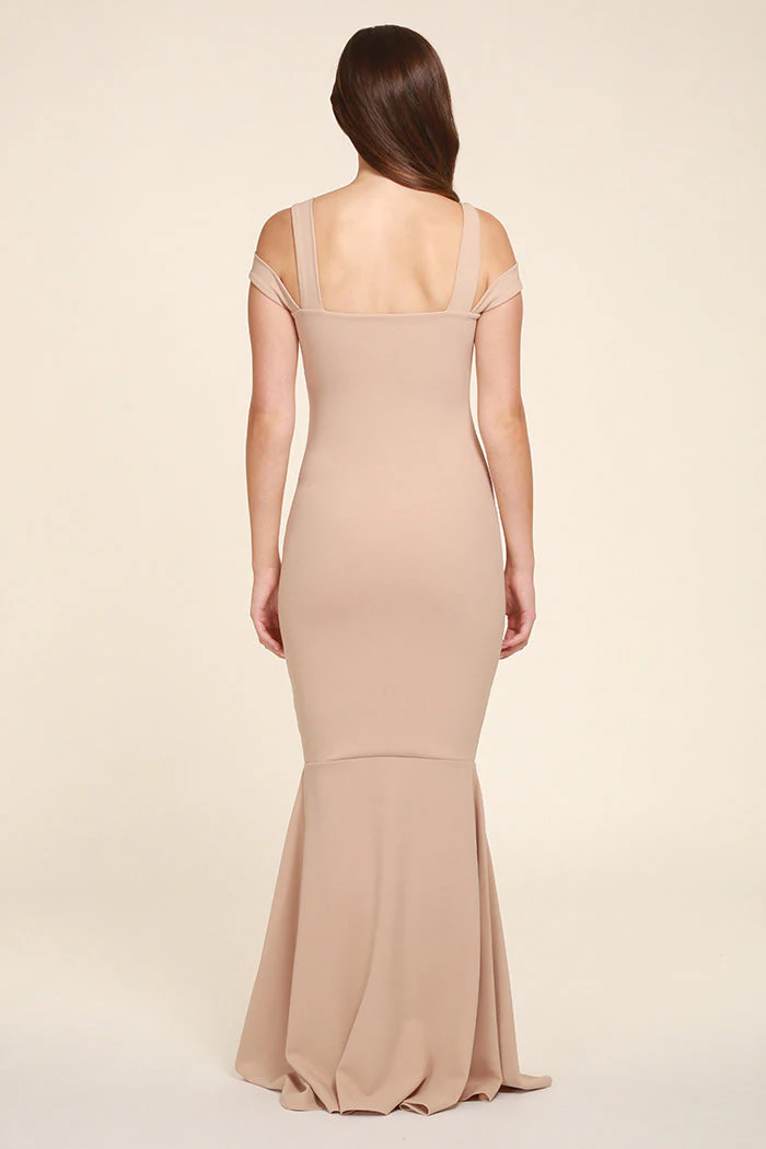 Honor Gold Evie Nude Maxi Dress in Nude - Image 3