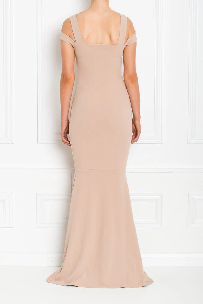 Honor Gold Evie Nude Maxi Dress in Nude - Image 5