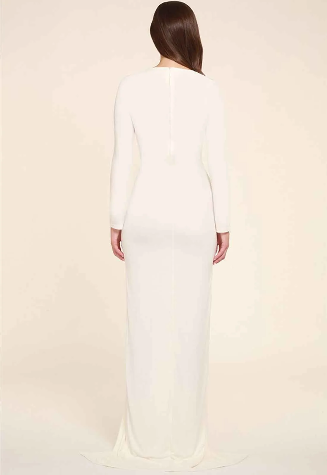 Honor Gold Jessica Long Sleeve Maxi Dress in White - Image 4