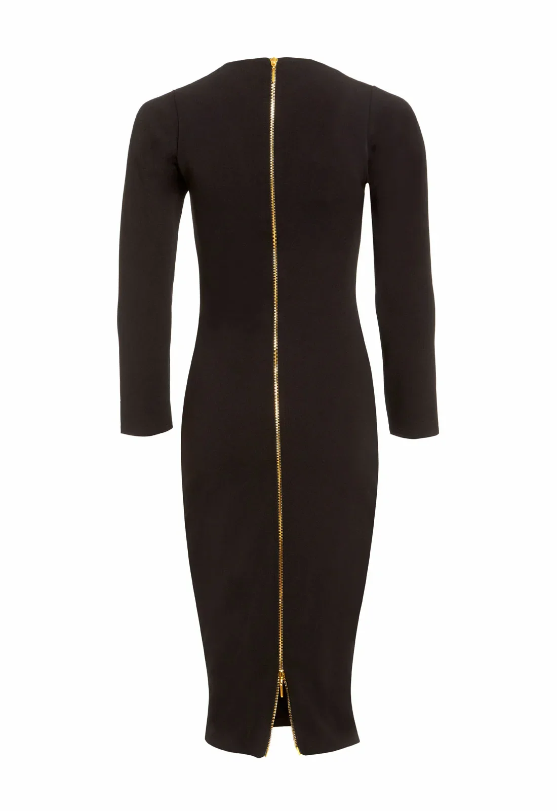 Honor Gold Kelsey Black Midi Dress - Image 3