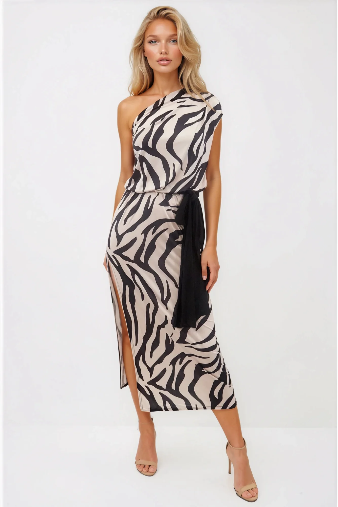 Honor Gold Zebra Print Cleo Maxi Dress - Image 3