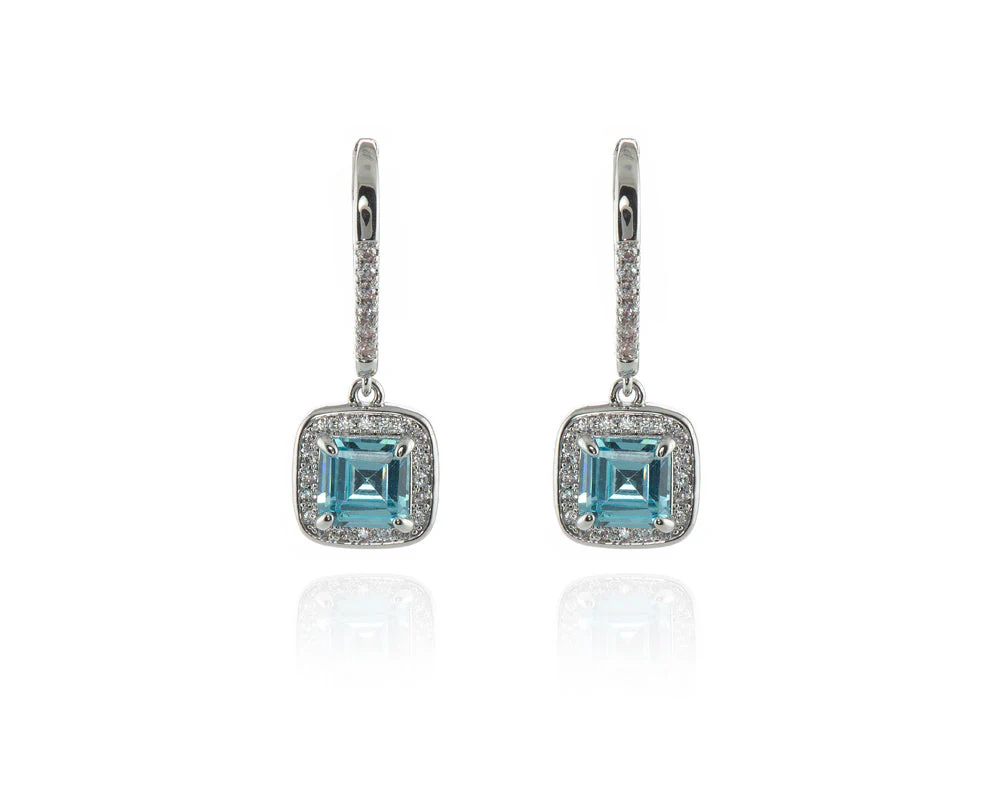 Cachet London Idola Silver Aquamarine Earrings - Image 9