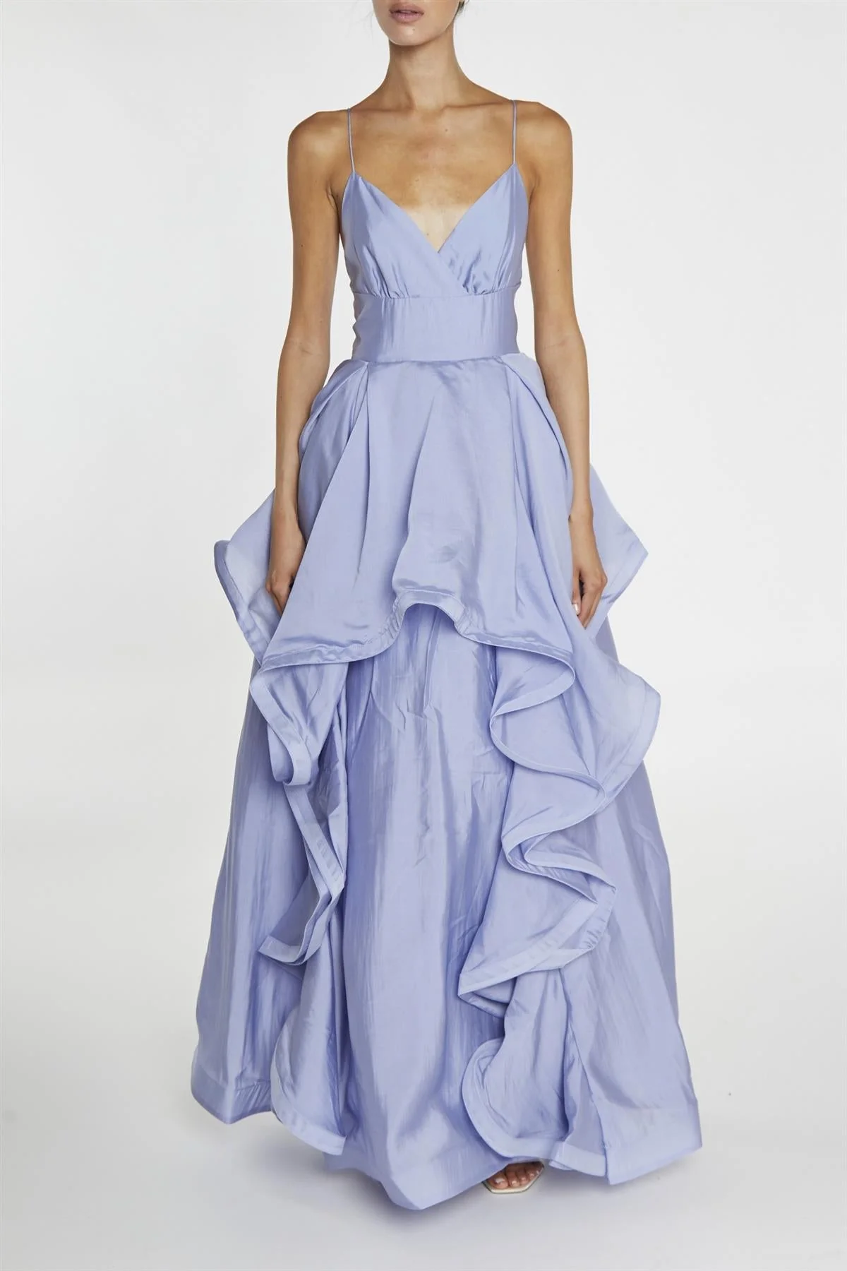 True Decadence Blue Ingrid Strappy Maxi Dress