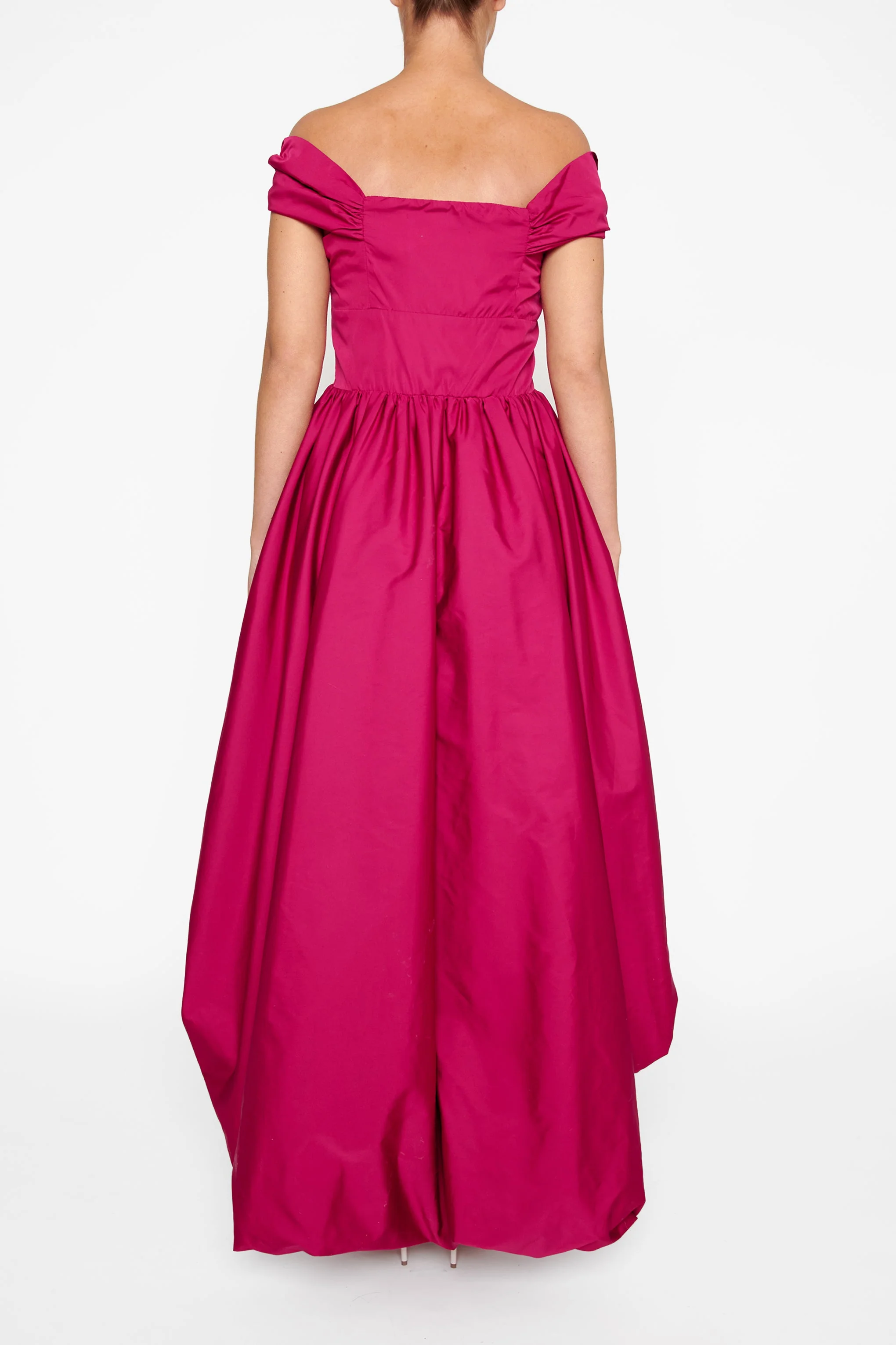 true Decadence Dora Mulberry Bardot Waterfall Maxi Dress - Image 2