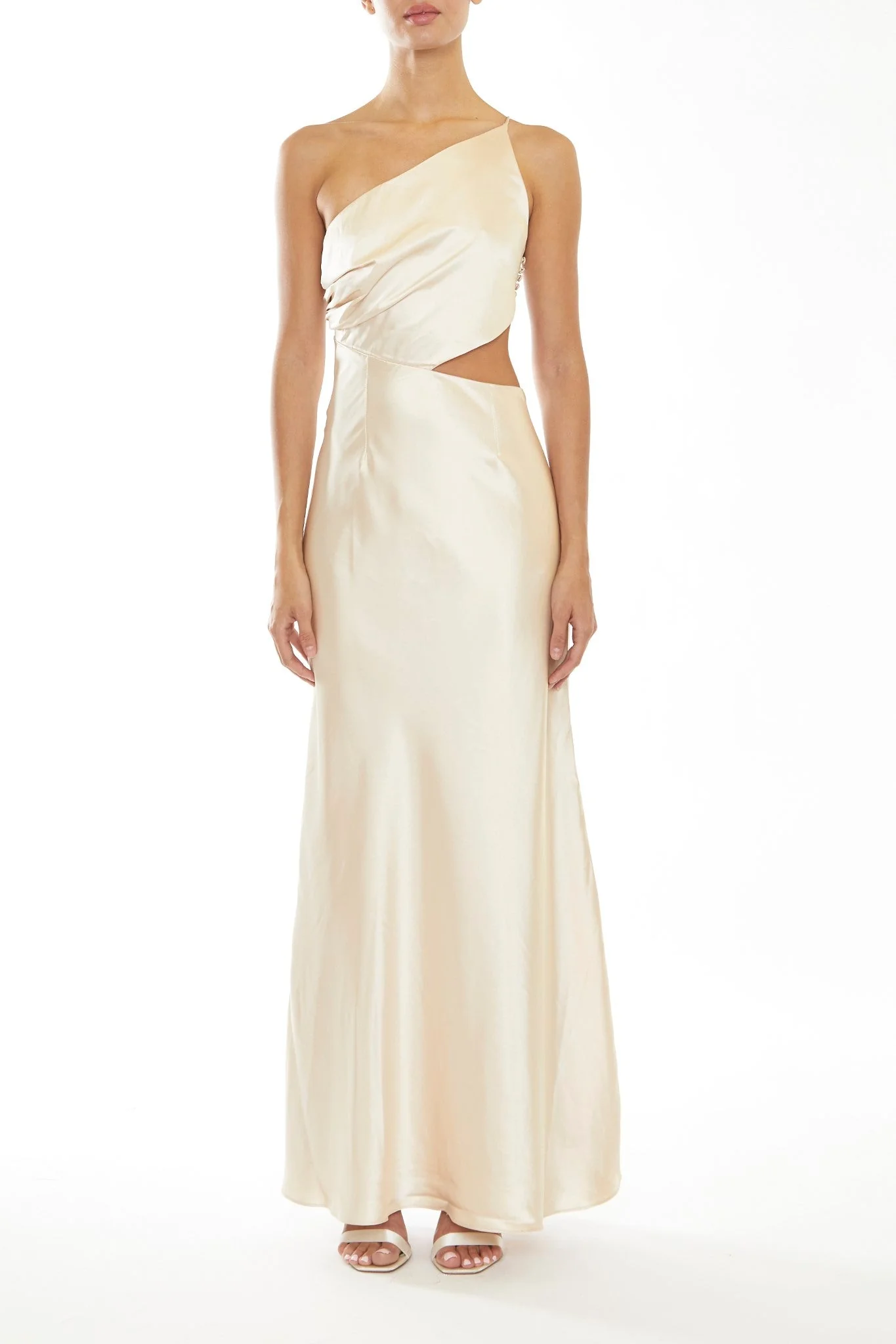 True Decadence Stone Elena Satin Maxi Dress