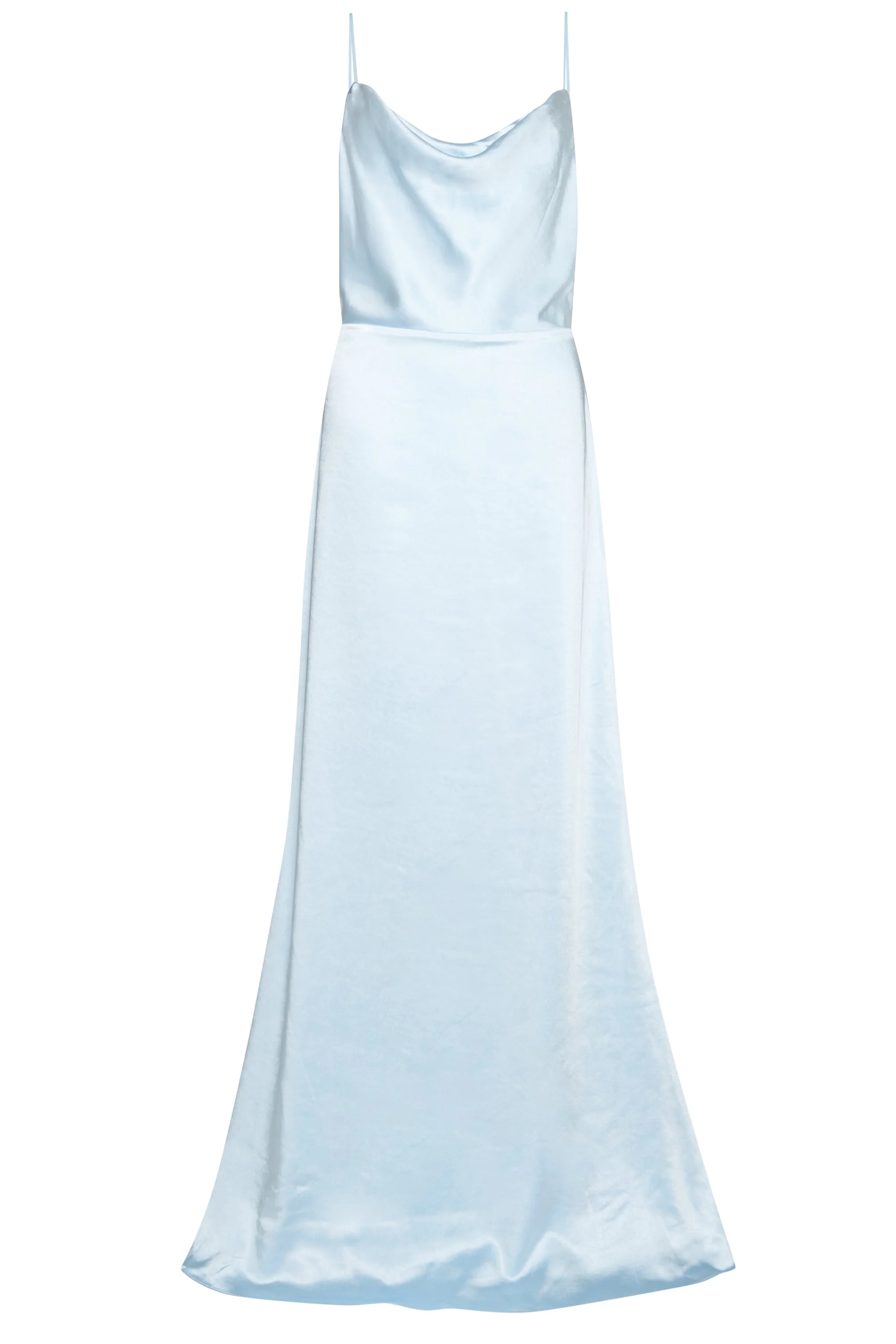 True Decadence Vivian Icy Blue Cowl-Neck Bias Cut Maxi Dress - Image 4