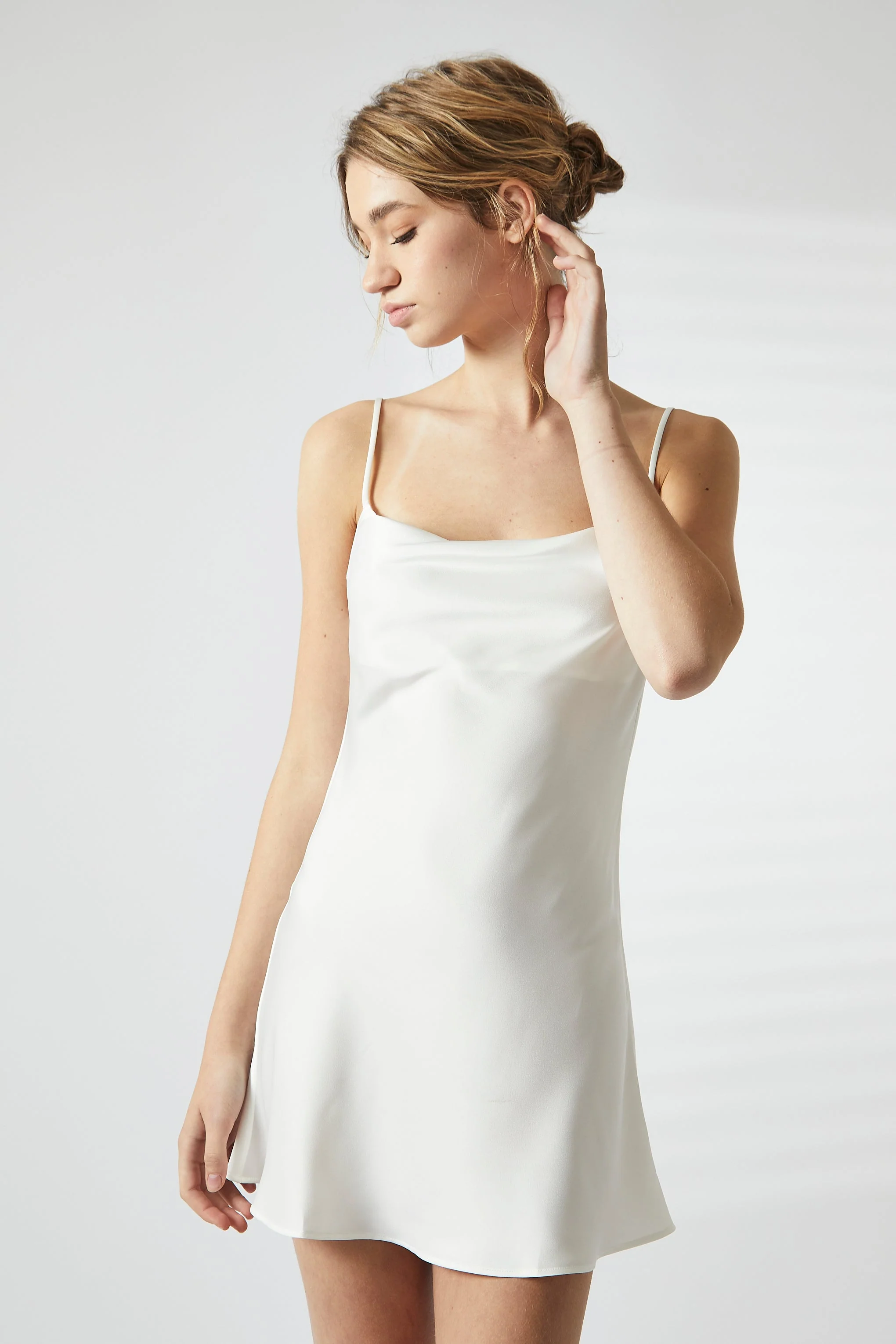 true Decadence White Satin Cowl Nightie