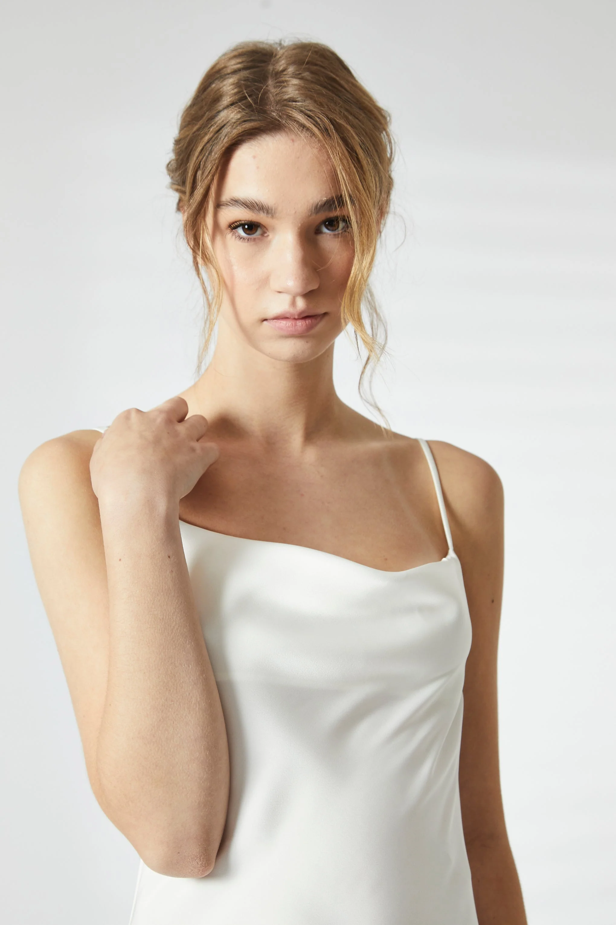 True Decadence White Satin Midi Cowl Nightie - Image 4