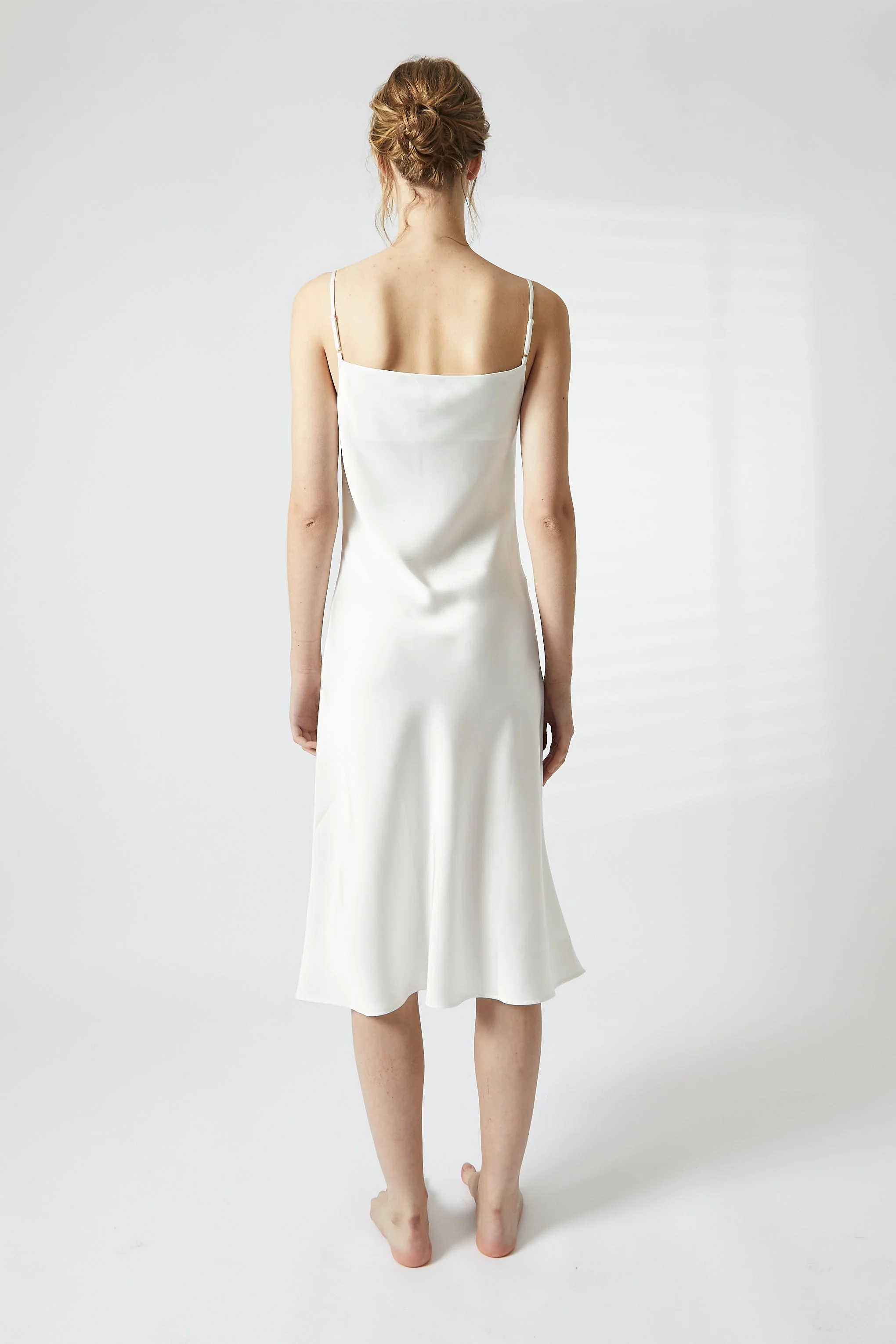 True Decadence White Satin Midi Cowl Nightie - Image 5