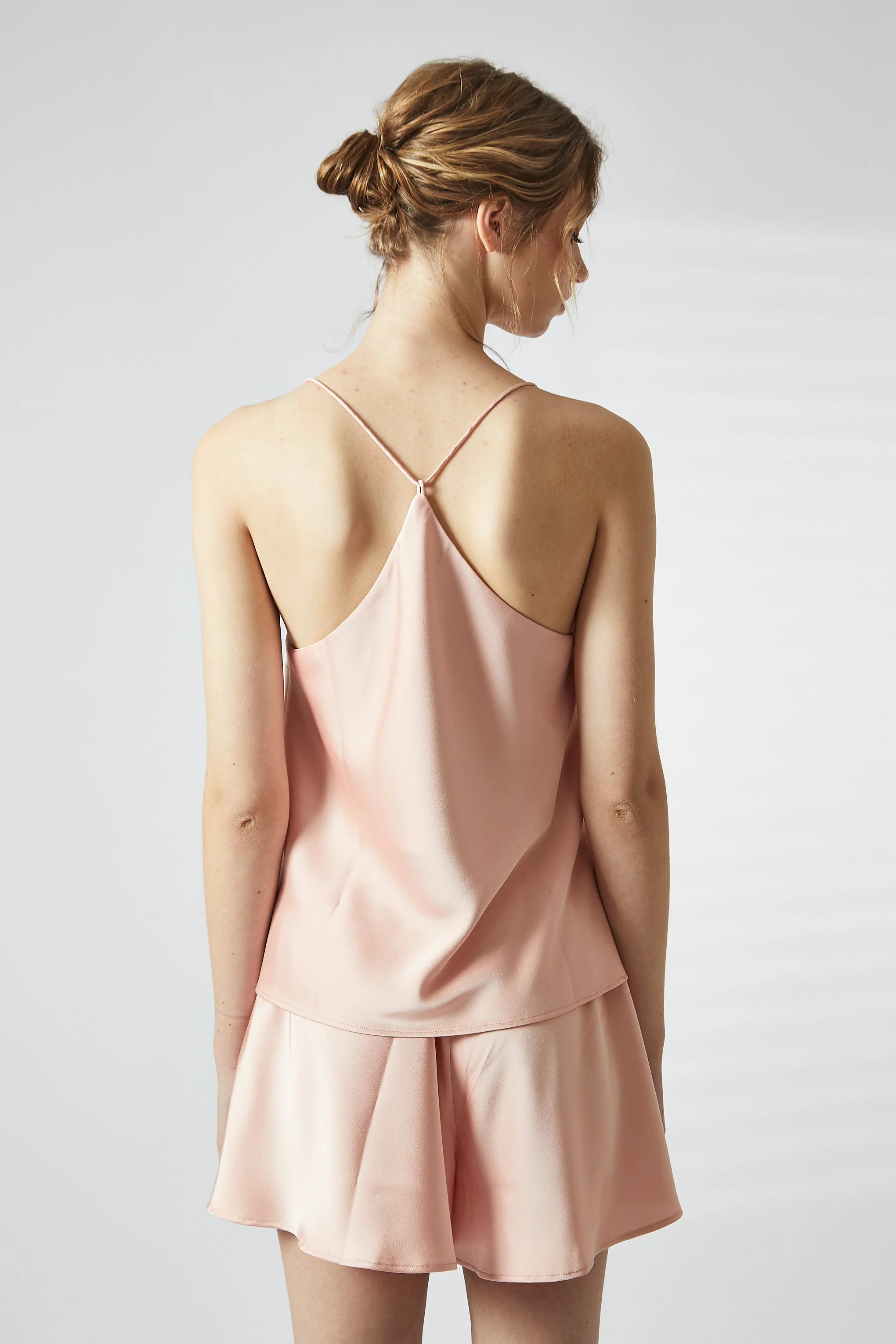 True Decadence Dusty Pink Cami Short Pyjama Set - Image 5