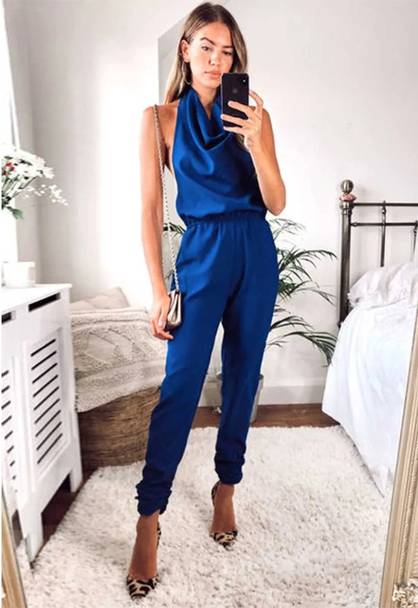 Lady Flare Blue Bella Jumpsuit - Image 7